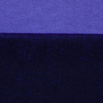 Бархат стрейч №14, 240 гр/м2, шир.160 см, (2,6 м/кг), цвет т.синий - купить в Октябрьском. Цена 740.88 руб.