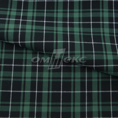 Ткань костюмная Клетка 25577, т.зеленый/зеленый./ч/бел, 230 г/м2, шир.150 см - купить в Октябрьском. Цена 539.74 руб.