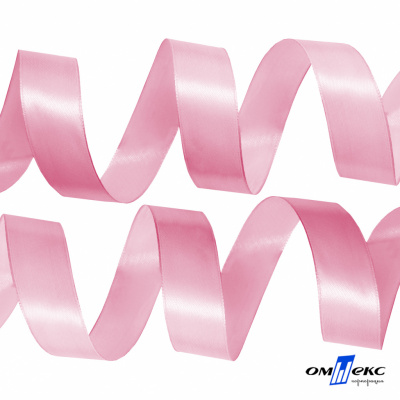050-нежно-розовый Лента атласная упаковочная (В) 85+/-5гр/м2, шир.25 мм (1/2), 25+/-1 м - купить в Октябрьском. Цена: 53.96 руб.