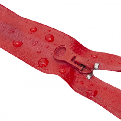 Молния водонепроницаемая PVC Т-7, 90 см, разъемная, цвет (820) красный - купить в Октябрьском. Цена: 61.18 руб.