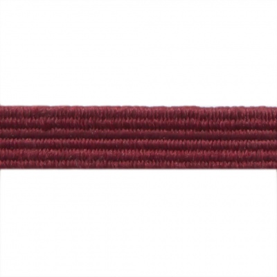 Резиновые нити с текстильным покрытием, шир. 6 мм ( упак.30 м/уп), цв.- 88-бордо - купить в Октябрьском. Цена: 155.22 руб.