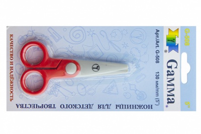 Ножницы G-508 детские 130 мм - купить в Октябрьском. Цена: 118.32 руб.