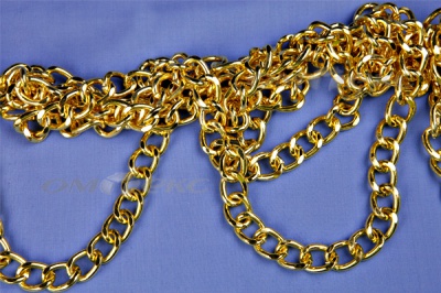 Цепь металл декоративная №11 (17*13) золото (10+/-1 м)  - купить в Октябрьском. Цена: 1 341.87 руб.