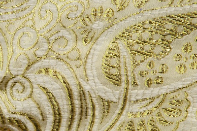 Ткань костюмная жаккард №5, 140 гр/м2, шир.150см, цвет золото - купить в Октябрьском. Цена 383.29 руб.