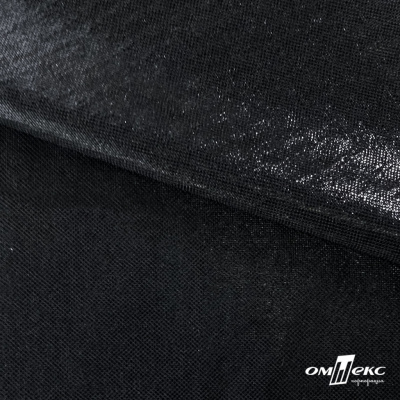 Трикотажное полотно голограмма, шир.140 см, #602 -чёрный/чёрный - купить в Октябрьском. Цена 385.88 руб.