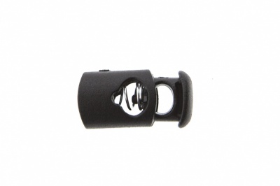 8021 Фиксатор пластиковый "Цилиндр", 20х10 мм, цвет чёрный - купить в Октябрьском. Цена: 1.29 руб.