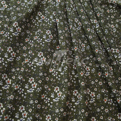 Плательная ткань "Фламенко" 11.2, 80 гр/м2, шир.150 см, принт растительный - купить в Октябрьском. Цена 259.21 руб.