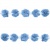 Тесьма плетеная "Рюш", упак. 9,14 м, цвет голубой - купить в Октябрьском. Цена: 45.87 руб.