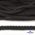 Шнур плетеный d-6 мм круглый, 70% хлопок 30% полиэстер, уп.90+/-1 м, цв.1078-черный - купить в Октябрьском. Цена: 588 руб.
