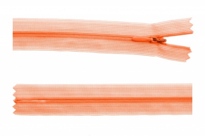Молния потайная Т3 849, 50 см, капрон, цвет оранжевый - купить в Октябрьском. Цена: 8.87 руб.