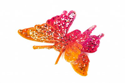 Бабочка декоративная пластиковая #10 - купить в Октябрьском. Цена: 7.09 руб.