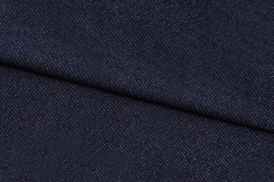 Ткань джинсовая №96, 160 гр/м2, шир.148см, цвет т.синий - купить в Октябрьском. Цена 350.42 руб.