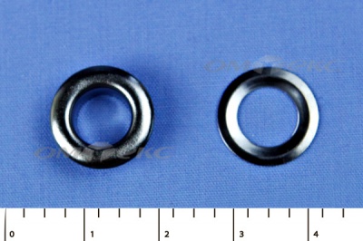 Люверсы металлические, блочка/кольцо, №5 (8 мм) упак.1000 шт- цв.никель - купить в Октябрьском. Цена: 392 руб.