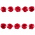 Тесьма плетеная "Рюш", упак. 9,14 м, цвет красный - купить в Октябрьском. Цена: 46.82 руб.