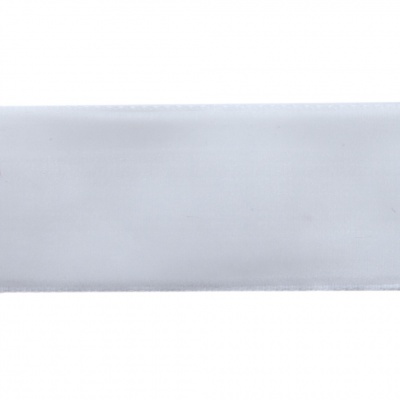 Лента бархатная нейлон, шир.25 мм, (упак. 45,7м), цв.01-белый - купить в Октябрьском. Цена: 981.09 руб.