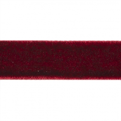 Лента бархатная нейлон, шир.12 мм, (упак. 45,7м), цв.240-бордо - купить в Октябрьском. Цена: 392 руб.