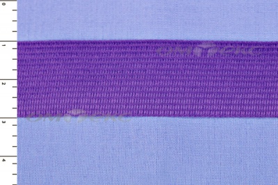 Окантовочная тесьма №0225, шир. 22 мм (в упак. 100 м), цвет фиолет - купить в Октябрьском. Цена: 271.60 руб.