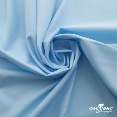 Ткань сорочечная Илер 100%полиэстр, 120 г/м2 ш.150 см, цв.голубой - купить в Октябрьском. Цена 290.24 руб.