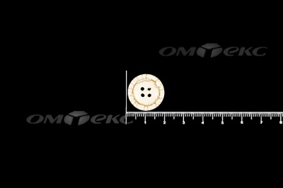 Пуговица деревянная круглая №33 (18мм) - купить в Октябрьском. Цена: 2.55 руб.