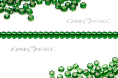 Бисер (SL) 11/0 ( упак.100 гр) цв.27В - зелёный - купить в Октябрьском. Цена: 53.34 руб.