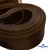 Регилиновая лента, шир.65мм, (уп.25 ярд), цв.- коричневый - купить в Октябрьском. Цена: 499.43 руб.