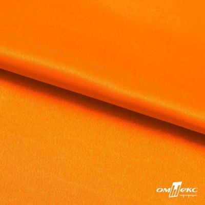 Поли креп-сатин 15-1263, 125 (+/-5) гр/м2, шир.150см, цвет оранжевый - купить в Октябрьском. Цена 155.57 руб.