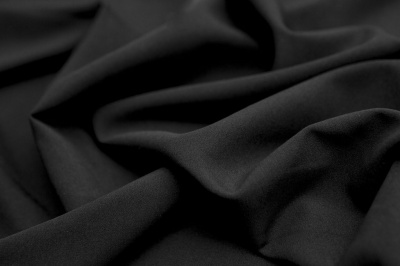 Костюмная ткань с вискозой "Флоренция", 195 гр/м2, шир.150см, цвет чёрный - купить в Октябрьском. Цена 502.24 руб.