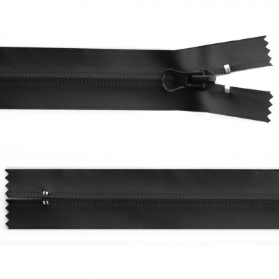 Молния водонепроницаемая PVC Т-7, 20 см, неразъемная, цвет чёрный - купить в Октябрьском. Цена: 21.56 руб.