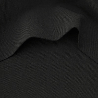 Костюмная ткань с вискозой "Меган", 210 гр/м2, шир.150см, цвет чёрный - купить в Октябрьском. Цена 378.55 руб.
