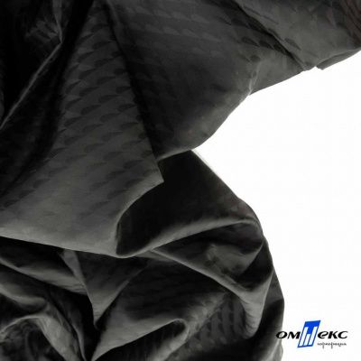 Ткань подкладочная Жаккард PV2416932, 93г/м2, 145 см,черный - купить в Октябрьском. Цена 241.46 руб.