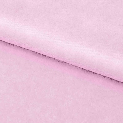 Велюр JS LIGHT 1, 220 гр/м2, шир.150 см, (3,3 м/кг), цвет бл.розовый - купить в Октябрьском. Цена 1 055.34 руб.
