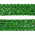 Тесьма с пайетками D4, шир. 35 мм/уп. 25+/-1 м, цвет зелёный - купить в Октябрьском. Цена: 1 308.30 руб.