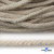 Шнур плетеный d-6 мм круглый, 70% хлопок 30% полиэстер, уп.90+/-1 м, цв.1077-лён - купить в Октябрьском. Цена: 588 руб.