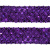 Тесьма с пайетками 12, шир. 35 мм/уп. 25+/-1 м, цвет фиолет - купить в Октябрьском. Цена: 1 308.30 руб.