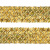 Тесьма с пайетками D16, шир. 35 мм/уп. 25+/-1 м, цвет золото - купить в Октябрьском. Цена: 1 281.60 руб.