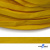 Шнур плетеный (плоский) d-12 мм, (уп.90+/-1м), 100% полиэстер, цв.269 - жёлтый - купить в Октябрьском. Цена: 8.62 руб.