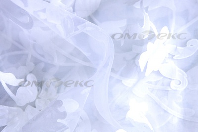 Органза деворэ 6031 (280см) С01 белый - купить в Октябрьском. Цена 595.43 руб.