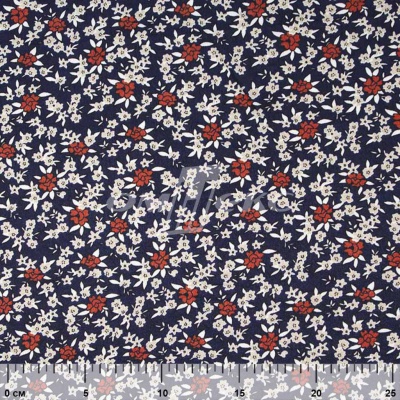 Плательная ткань "Фламенко" 7.2, 80 гр/м2, шир.150 см, принт растительный - купить в Октябрьском. Цена 239.03 руб.