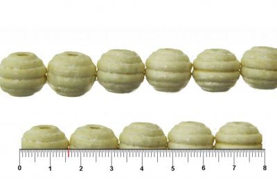 0309-Бусины деревянные "ОмТекс", 16 мм, упак.50+/-3шт, цв.035-белый - купить в Октябрьском. Цена: 62.22 руб.