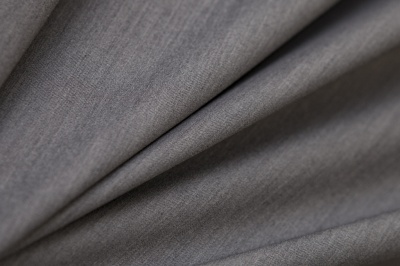 Костюмная ткань с вискозой "Флоренция", 195 гр/м2, шир.150см, цвет св.серый - купить в Октябрьском. Цена 491.97 руб.