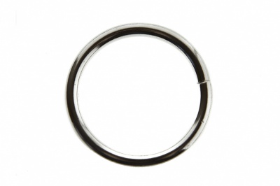 Кольцо металлическое d-32 мм, цв.-никель - купить в Октябрьском. Цена: 3.54 руб.