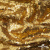 Трикотажное полотно, Сетка с пайетками,188 гр/м2, шир.140 см, цв.-тем.золото (#51) - купить в Октябрьском. Цена 505.15 руб.