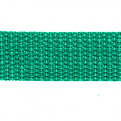 Стропа текстильная, шир. 25 мм (в нам. 50+/-1 ярд), цвет яр.зелёный - купить в Октябрьском. Цена: 397.52 руб.