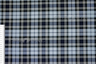 Ткань костюмная клетка Т7274 2004, 220 гр/м2, шир.150см, цвет т.синий/гол/бел - купить в Октябрьском. Цена 