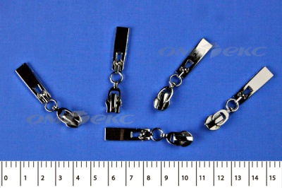 Слайдер декоративный, металлический №1/спираль Т7/никель - купить в Октябрьском. Цена: 6.29 руб.