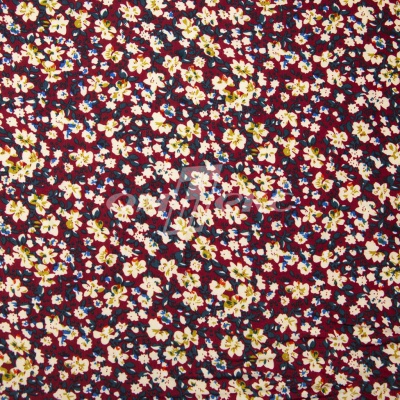 Плательная ткань "Софи" 5.1, 75 гр/м2, шир.150 см, принт растительный - купить в Октябрьском. Цена 243.96 руб.