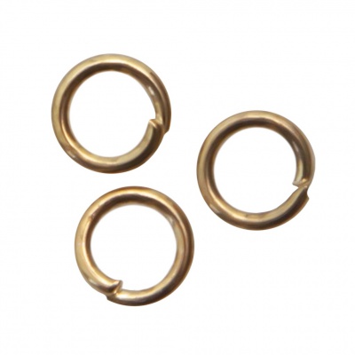 Кольцо  соединительное для бижутерии 4 мм, цв.-золото - купить в Октябрьском. Цена: 0.41 руб.