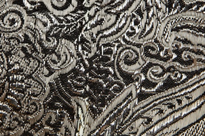 Ткань костюмная жаккард №11, 140 гр/м2, шир.150см, цвет тем.серебро - купить в Октябрьском. Цена 383.29 руб.