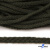Шнур плетеный d-6 мм круглый, 70% хлопок 30% полиэстер, уп.90+/-1 м, цв.1075-хаки - купить в Октябрьском. Цена: 588 руб.