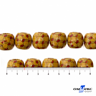 0189-Бусины деревянные "ОмТекс", 17 мм, упак.50+/-3шт - купить в Октябрьском. Цена: 83.66 руб.